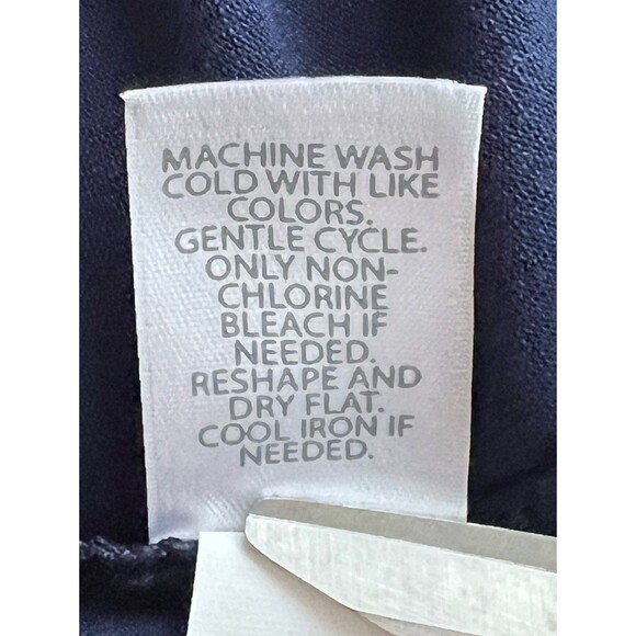 J. Jill wearever collection Blue Pleat Back 3/4 Sleeve Tunic Size XL - Picture 9 of 9